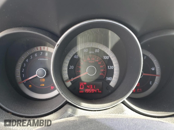 2013 Kia Forte EX with VIN KNAFU4A28D5736339, listed as a Copart auction lot 53665065 with 195,947 mi miles and Salvage Title. Bid and sale history available at carsss.com. Image 9.