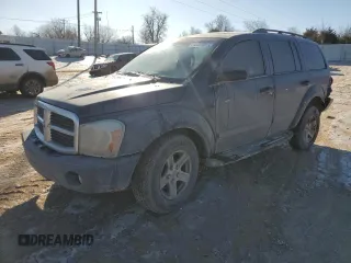 2005 Dodge Durango SLT z VIN 1D4HD48D45F509957, wystawiony jako Copart lot #45083915 z przebiegiem 334 568 mil mil oraz Szkoda całkowita • Salvage title. Historia ofert i sprzedaży dostępna na DreamBid. Obrazek 1.