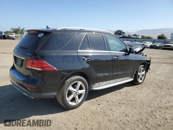 2018 Mercedes-Benz GLE 350 with VIN 4JGDA5HB0JB093461, listed as a Copart auction lot 60826815 with 65,010 mi miles and Salvage title. Bid and sale history available at DreamBid. Image 3.