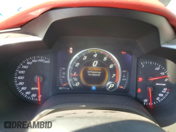 2016 Chevrolet Corvette Z06 2LZ with VIN 1G1YS2D64G5606608, listed as a Copart auction lot 56267255 with 48,711 mi miles and Salvage title. Bid and sale history available at DreamBid. Image 9.