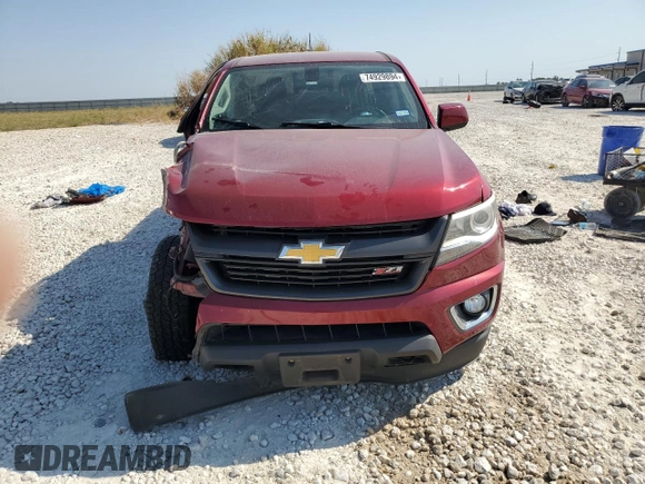 2019 Chevrolet Colorado 2WD Z71 with VIN 1GCGSDEN7K1300135, listed as a Copart auction lot 74929894 with Not Provided miles and Salvage Title. Bid and sale history available at carsss.com. Image 5.