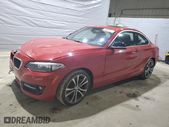 2015 BMW 2 Series 228i xDrive with VIN WBA1F7C50FVX96082, listed as a Copart auction lot 49897085 with 101,248 mi miles and Salvage Title. Bid and sale history available at carsss.com. Image 1.