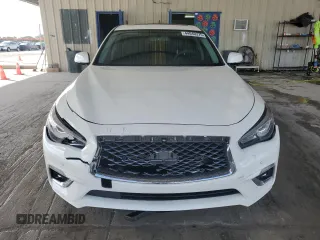 2023 Infiniti Q50 Luxe with VIN JN1EV7BPXPM510470, listed as a Copart auction lot 44040375 with 19,824 mi miles and Salvage Title. Bid and sale history available at DreamBid. Image 5.