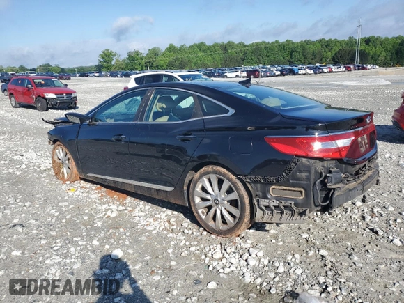 2015 Hyundai Azera Limited with VIN KMHFH4JG7FA480123, listed as a Copart auction lot 56900285 with 136,325 mi miles and Salvage title. Bid and sale history available at DreamBid. Image 2.