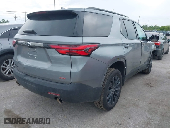 2023 Chevrolet Traverse RS with VIN 1GNEVJKW9PJ340838, listed as a IAAI auction lot 42346131 with Not provided miles and . Bid and sale history available at DreamBid. Image 4.