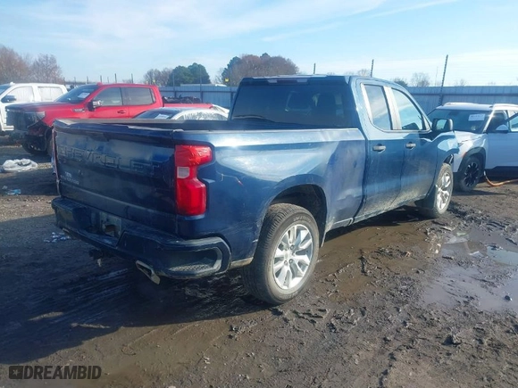 2019 Chevrolet Silverado 1500 Custom with VIN 1GCRWBEF1KZ209860, listed as a IAAI auction lot 41145748 with 90,258 mi miles. Bid and sale history available at carsss.com. Image 4.