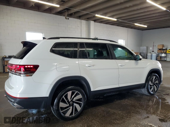 2025 Volkswagen Atlas SE z VIN 1V2WR2CA9SC507835, wystawiony jako Copart lot #59081875 z przebiegiem 11 456 mil mil oraz Czysty tytuł • Clean title. Historia ofert i sprzedaży dostępna na DreamBid. Obrazek 3.