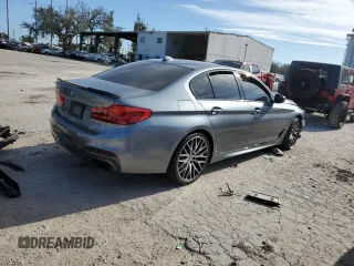 2018 BMW 5 Series M550i xDrive with VIN WBAJB9C53JB034947, listed as a Copart auction lot 77270534 with Not provided miles and Non repairable. Bid and sale history available at DreamBid. Image 3.