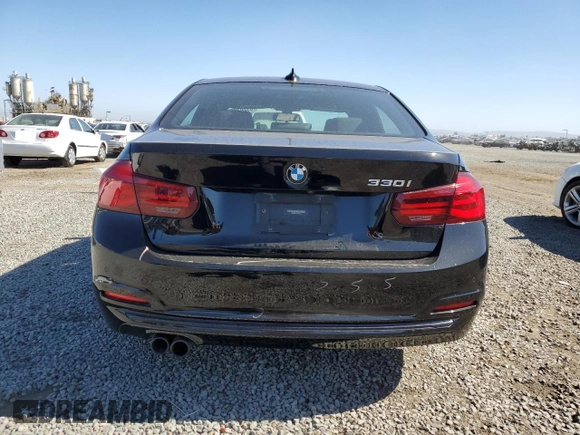 2018 BMW 3 Series 330i with VIN WBA8B9C53JK677362, listed as a Copart auction lot 61203095 with 59,724 mi miles and Salvage title. Bid and sale history available at DreamBid. Image 6.