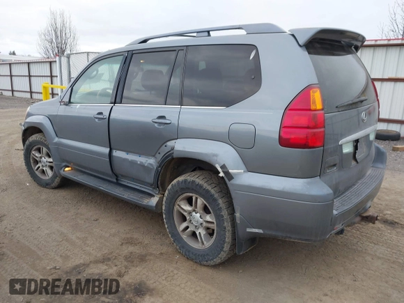 2003 Lexus GX 470 with VIN JTJBT20X530021372, listed as a IAAI auction lot 41772344 with 229,754 mi miles and . Bid and sale history available at DreamBid. Image 3.