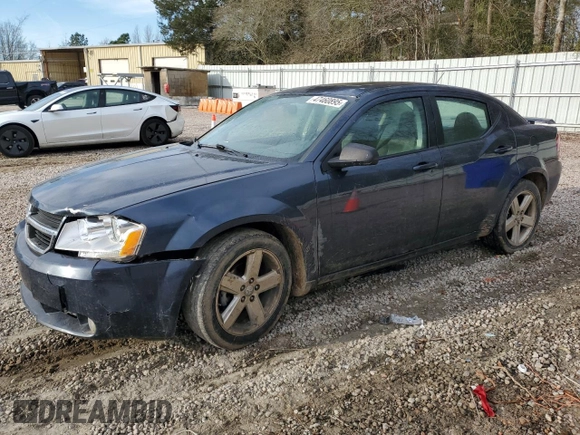 2008 Dodge Avenger SXT with VIN 1B3LC56R98N121309, listed as a Copart auction lot 47460895 with 132,190 mi miles and Salvage Title. Bid and sale history available at carsss.com. Image 1.