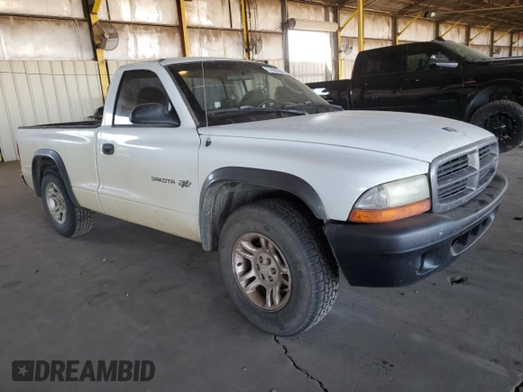 2002 Dodge Dakota with VIN 1B7FL16X02S714861, listed as a Copart auction lot 74093644 with 164,199 mi miles and Salvage Title. Bid and sale history available at DreamBid. Image 4.