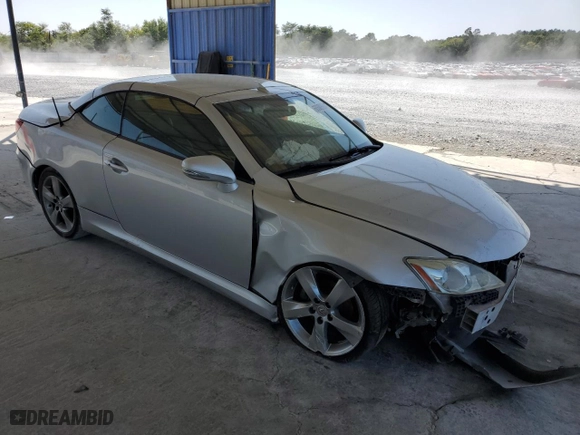 2010 Lexus IS 250C with VIN JTHFF2C25A2510284, listed as a Copart auction lot 68609684 with 155,516 mi miles and Salvage Title. Bid and sale history available at carsss.com. Image 4.