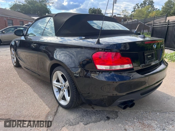 2010 BMW 1 Series 135i with VIN WBAUN9C51AVK41985, listed as a Copart auction lot 85383524 with 111,260 mi miles and Clean Title. Bid and sale history available at carsss.com. Image 3.