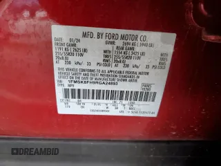 2024 Ford Explorer Limited with VIN 1FMSK8FH9RGA24893, listed as a Copart auction lot 47862475 with 30,596 mi miles and Salvage Title. Bid and sale history available at carsss.com. Image 14.