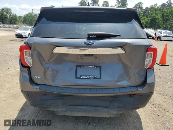2022 Ford Explorer XLT with VIN 1FMSK7DH7NGA04682, listed as a Copart auction lot 58146245 with 66,447 mi miles and Salvage title. Bid and sale history available at DreamBid. Image 6.