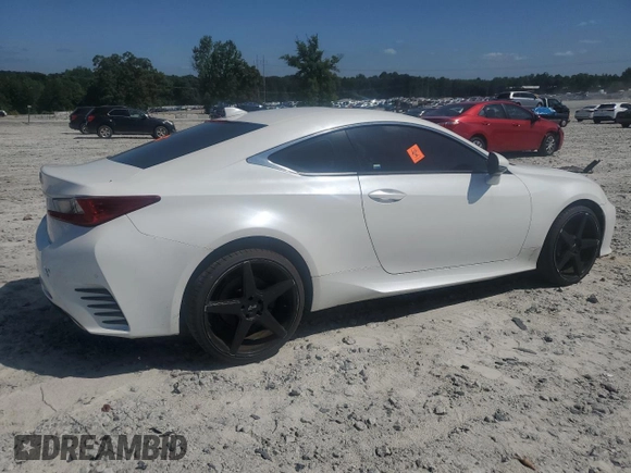 2015 Lexus RC 350 F Sport with VIN JTHSE5BCXF5000998, listed as a Copart auction lot 61838635 with 172,661 mi miles and Clean title. Bid and sale history available at DreamBid. Image 3.