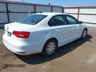 2015 Volkswagen Jetta Sedan 2.0L S with VIN 3VW2K7AJ3FM404609, listed as a IAAI auction lot 42090194 with 159,991 mi miles. Bid and sale history available at carsss.com. Image 4.