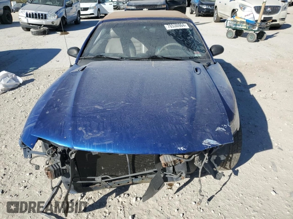 1996 Ford Mustang GT with VIN 1FALP45X8TF197447, listed as a Copart auction lot 76530964 with 151,445 mi miles and Salvage Title. Bid and sale history available at carsss.com. Image 5.