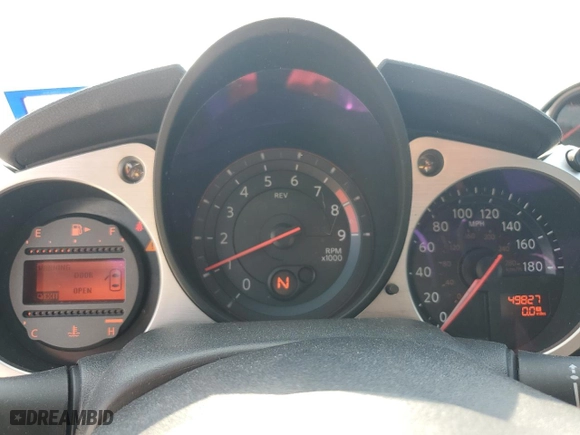 2019 Nissan 370Z Coupe with VIN JN1AZ4EH9KM421214, listed as a Copart auction lot 68438054 with 49827 miles and Salvage Title. Bid and sale history available at carsss.com. Image 9.