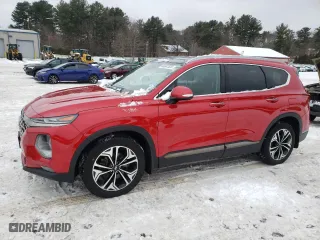 2020 Hyundai Santa Fe Limited with VIN 5NMS53AAXLH277973, listed as a Copart auction lot 44687535 with 46,204 mi miles and Salvage Title. Bid and sale history available at carsss.com. Image 1.