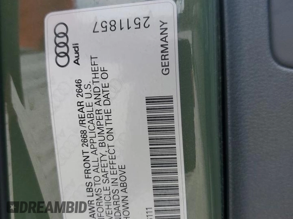 2023 Audi S5 Sportback Premium Plus z VIN WAUC4CF58PA066111, wystawiony jako Copart lot #48360585 z przebiegiem 19 184 mil mil oraz Nie do naprawy • Non repairable. Historia ofert i sprzedaży dostępna na DreamBid. Obrazek 13.