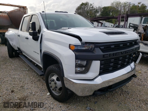2020 Chevrolet Silverado 3500HD Work Truck with VIN 1GC4YSEY5LF329539, listed as a Copart auction lot 38278574 with 0 mi miles and Salvage Title. Bid and sale history available at carsss.com. Image 4.