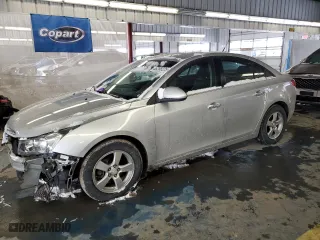 2012 Chevrolet Cruze LTZ with VIN 1G1PH5SCXC7117827, listed as a Copart auction lot 46258225 with 162,834 mi miles and Salvage Title. Bid and sale history available at carsss.com. Image 1.