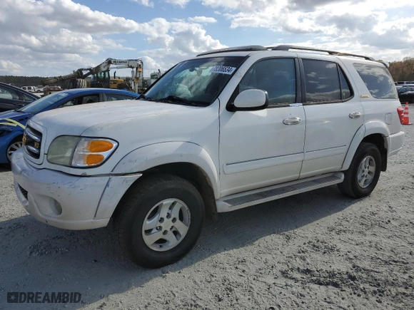 2001 Toyota Sequoia Limited with VIN 5TDZT38A91S022123, listed as a Copart auction lot 78306534 with 357,879 mi miles and Salvage Title. Bid and sale history available at carsss.com. Image 1.