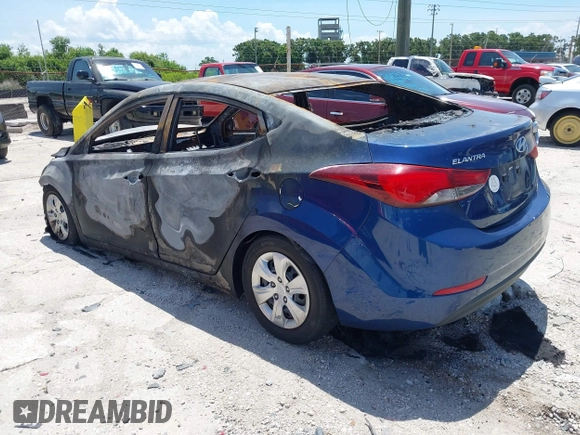 2016 Hyundai Elantra SE with VIN 5NPDH4AEXGH753186, listed as a IAAI auction lot 42487320 with Not provided miles and . Bid and sale history available at DreamBid. Image 3.