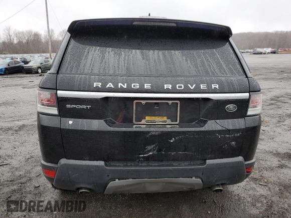 2016 Land Rover Range Rover Sport SE with VIN SALWG2KF0GA597005, listed as a Copart auction lot 52090965 with Not Provided miles and Salvage Title. Bid and sale history available at DreamBid. Image 6.