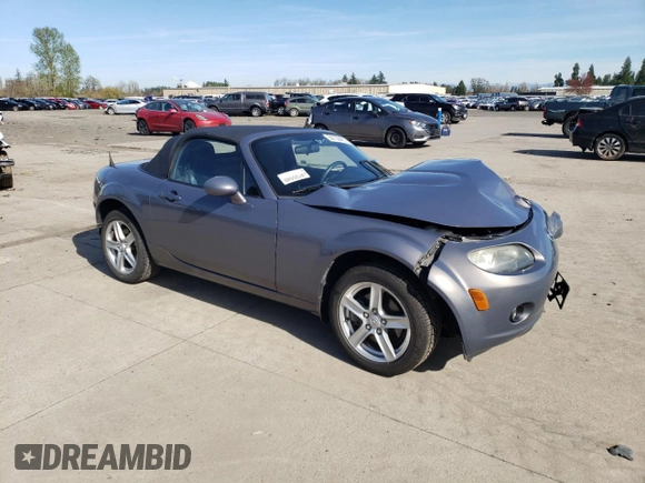 2006 Mazda MX-5 Miata Touring with VIN JM1NC25F760103494, listed as a Copart auction lot 50738485 with 117,089 mi miles and Salvage title. Bid and sale history available at DreamBid. Image 4.