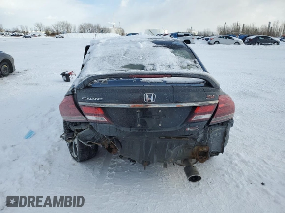 2013 Honda Civic Si with VIN 2HGFB6E55DH200287, listed as a Copart auction lot 43227685 with 230,876 mi miles and Non repairable. Bid and sale history available at DreamBid. Image 6.
