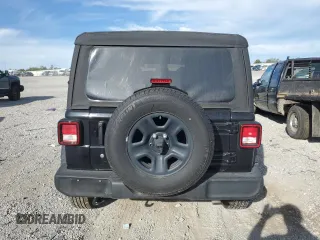 2023 Jeep Wrangler Sport with VIN 1C4HJXDN7PW530536, listed as a Copart auction lot 69664634 with 16,816 mi miles and Salvage Title. Bid and sale history available at DreamBid. Image 6.