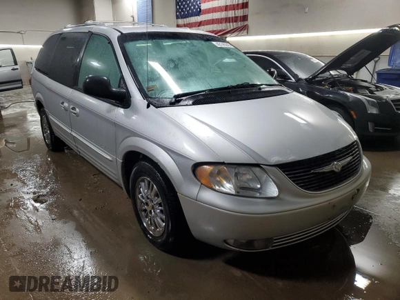 2001 Chrysler Town & Country Limited with VIN 2C8GP64L81R152213, listed as a Copart auction lot 43146245 with 216,178 mi miles and Salvage Title. Bid and sale history available at carsss.com. Image 4.