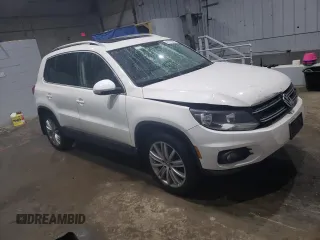 2013 Volkswagen Tiguan SEL with VIN WVGBV3AX2DW058147, listed as a Copart auction lot 47110285 with 156,145 mi miles and Salvage Title. Bid and sale history available at DreamBid. Image 4.