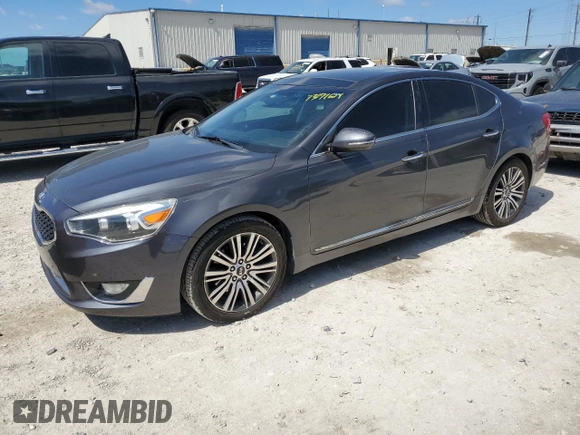 2014 Kia Cadenza Premium with VIN KNALN4D71E5133001, listed as a Copart auction lot 73171624 with 136,539 mi miles and Clean Title. Bid and sale history available at carsss.com. Image 1.