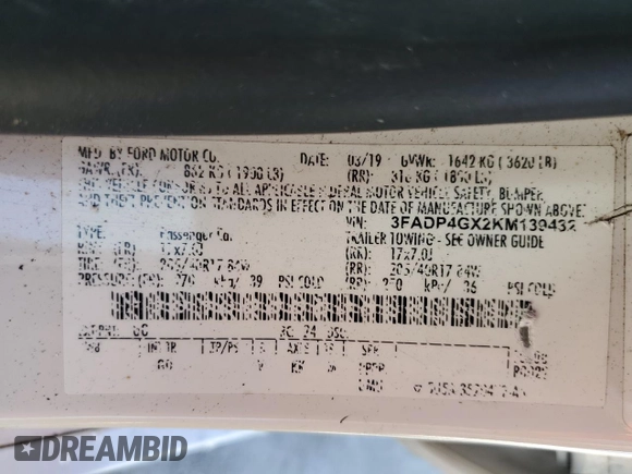 2019 Ford Fiesta ST with VIN 3FADP4GX2KM139432, listed as a Copart auction lot 47523995 with 68,589 mi miles and Non Repairable. Bid and sale history available at carsss.com. Image 12.