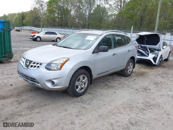 2014 Nissan Rogue Select S with VIN JN8AS5MT8EW616831, listed as a IAAI auction lot 41962297 with 150,968 mi miles. Bid and sale history available at carsss.com. Image 2.