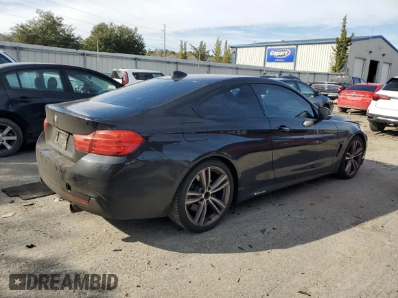 2015 BMW 4 Series 435i with VIN WBA3R1C59FK193517, listed as a Copart auction lot 88938695 with 166,102 mi miles and Salvage Title. Bid and sale history available at DreamBid. Image 3.