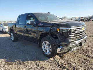 2023 Chevrolet Silverado 1500 LTZ with VIN 1GCUDGE80PZ134347, listed as a Copart auction lot 76155904 with 57,545 mi miles and Salvage Title. Bid and sale history available at carsss.com. Image 4.