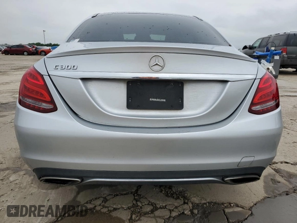 2017 Mercedes-Benz C 300 with VIN 55SWF4JB8HU188472, listed as a Copart auction lot 54317805 with 147,511 mi miles and Salvage Title. Bid and sale history available at carsss.com. Image 6.