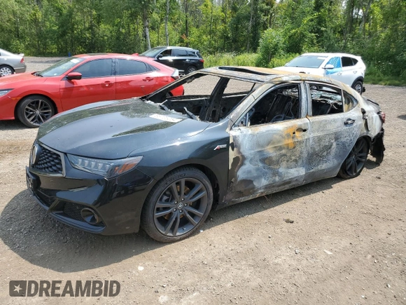 2020 Acura TLX w/Advance Pkg with VIN 19UUB3F82LA801832, listed as a Copart auction lot 65705254 with 0 mi miles and Non Repairable. Bid and sale history available at carsss.com. Image 1.