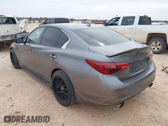 2018 Infiniti Q50 3.0t LUXE with VIN JN1EV7AR7JM432434, listed as a IAAI auction lot 41794112 with 48,666 mi miles. Bid and sale history available at carsss.com. Image 3.