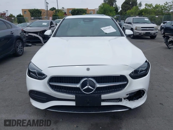 2023 Mercedes-Benz C 300 with VIN W1KAF4GB7PR092981, listed as a IAAI auction lot 42373437 with 18,028 mi miles and . Bid and sale history available at DreamBid. Image 12.