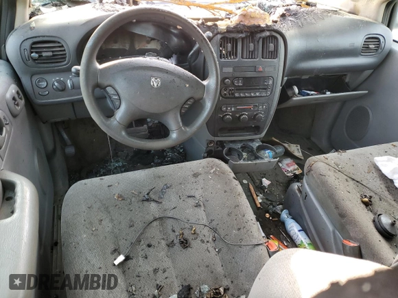 2005 Dodge Caravan with VIN 1D4GP24R25B197329, listed as a Copart auction lot 52169725 with 0 mi miles and Non Repairable. Bid and sale history available at carsss.com. Image 8.