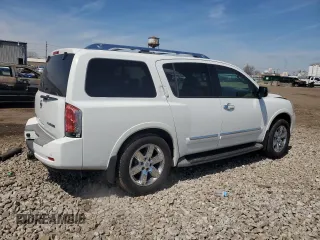 2011 Nissan Armada Platinum z VIN 5N1AA0NC7BN613402, wystawiony jako Copart lot #53395735 z przebiegiem 203 583 mil mil oraz Szkoda całkowita • Salvage title. Historia ofert i sprzedaży dostępna na DreamBid. Obrazek 3.