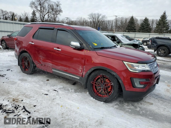 2017 Ford Explorer Platinum z VIN 1FM5K8HT3HGA14034, wystawiony jako Copart lot #45879575 z przebiegiem 100 996 mil mil oraz Nie do naprawy • Non repairable. Historia ofert i sprzedaży dostępna na DreamBid. Obrazek 4.