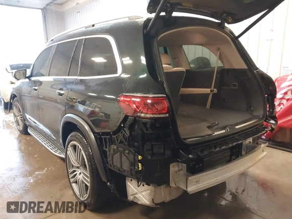 2020 Mercedes-Benz GLS with VIN 4JGFF5KE6LA216623, listed as a IAAI auction lot 41468802 with 46,594 mi miles. Bid and sale history available at carsss.com. Image 3.