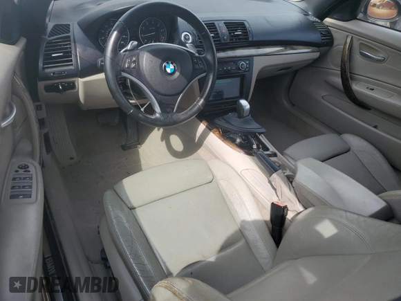 2008 BMW 1 Series 128i with VIN WBAUL73528VE88276, listed as a Copart auction lot 47272835 with 97,905 mi miles and Salvage title. Bid and sale history available at DreamBid. Image 8.